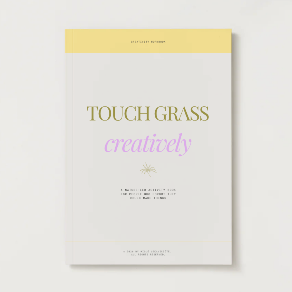 touch grass creatively